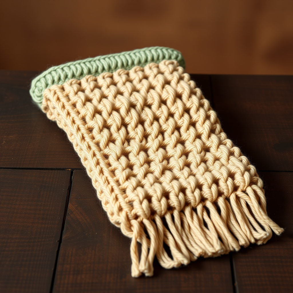 The Driftwood & Linen Hand Towel: A Free Knitting Pattern for a Textured, Modern Kitchen Essential