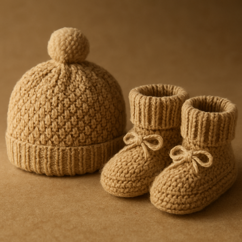 Crochet Sweet Textured Snug Baby Set Free Pattern