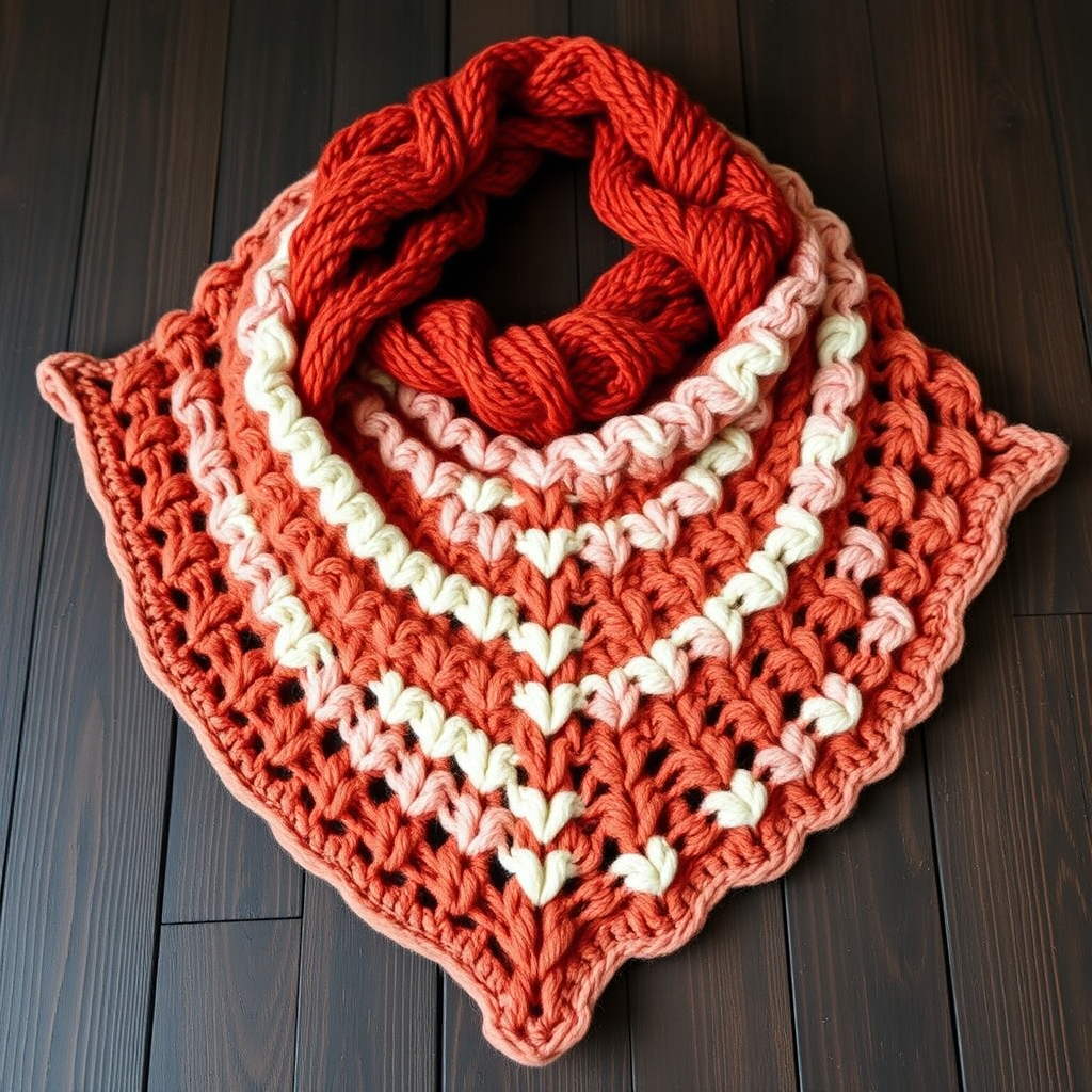 Whispering Dune Wrap Free Knitting Pattern – Desert Mirage Textured Shawl