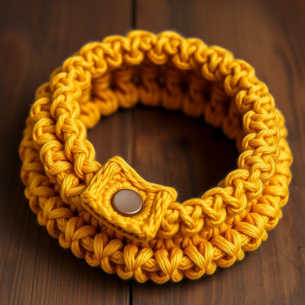 Golden Honeycomb Key Tab Cowl Free Pattern