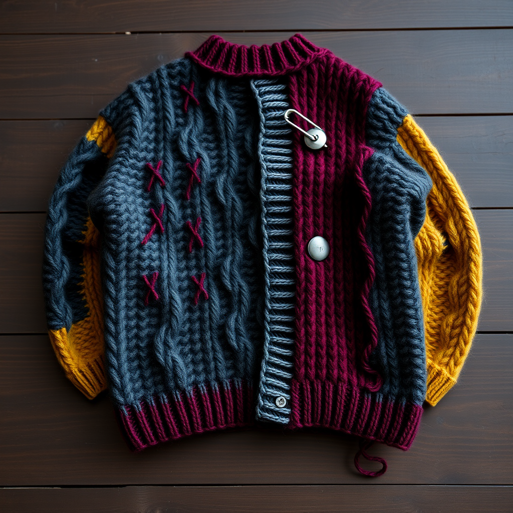 Rebel Yarn Cardigan Free Pattern – Grunge Texture Knit