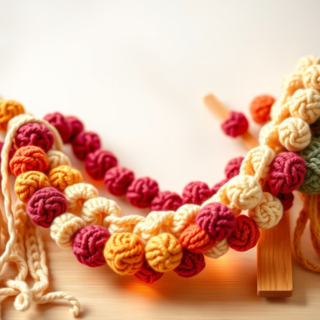 Vibrant Crochet Bobble Garland Pattern