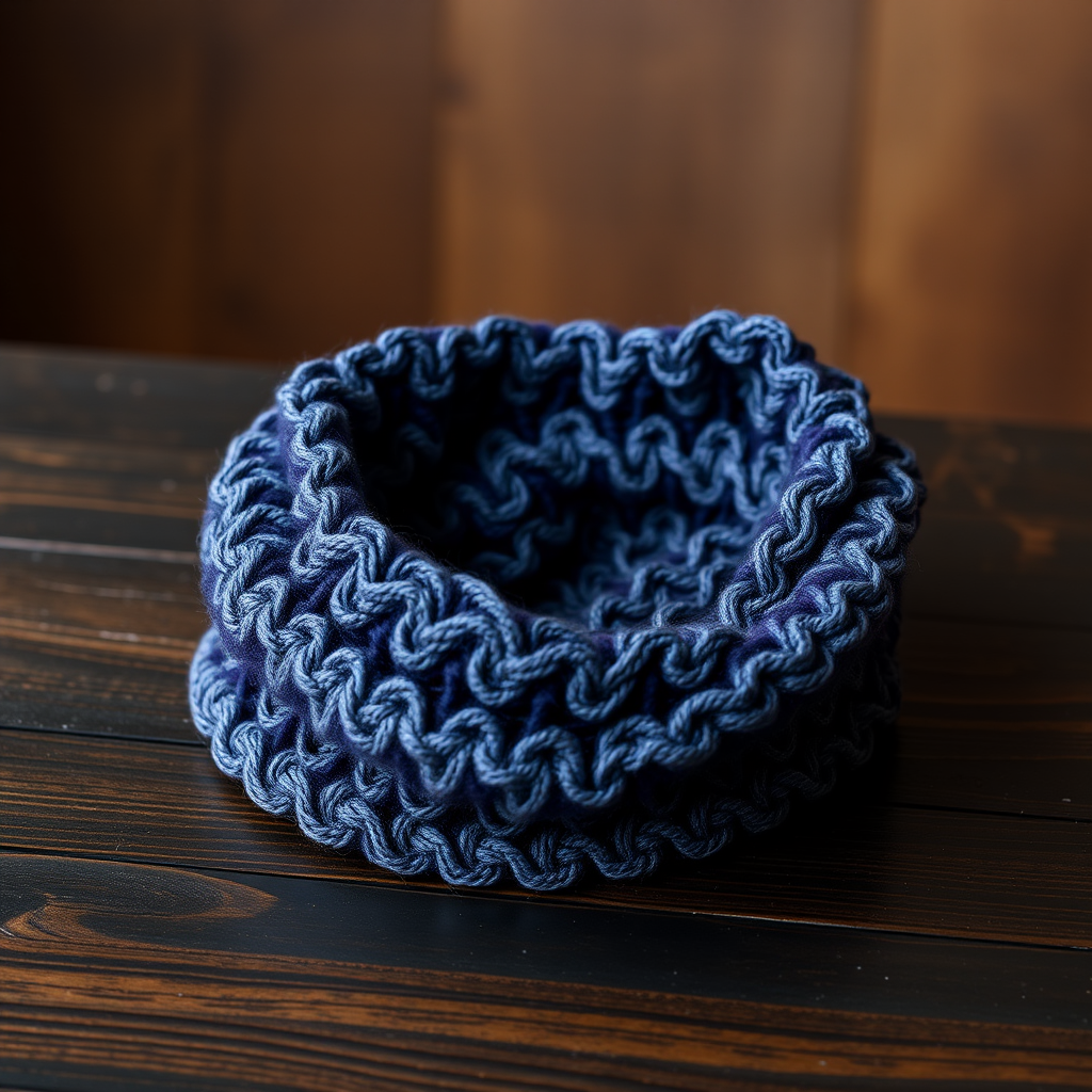 Free Pattern: Galactic Nebula Tunisian Smock Stitch Cowl