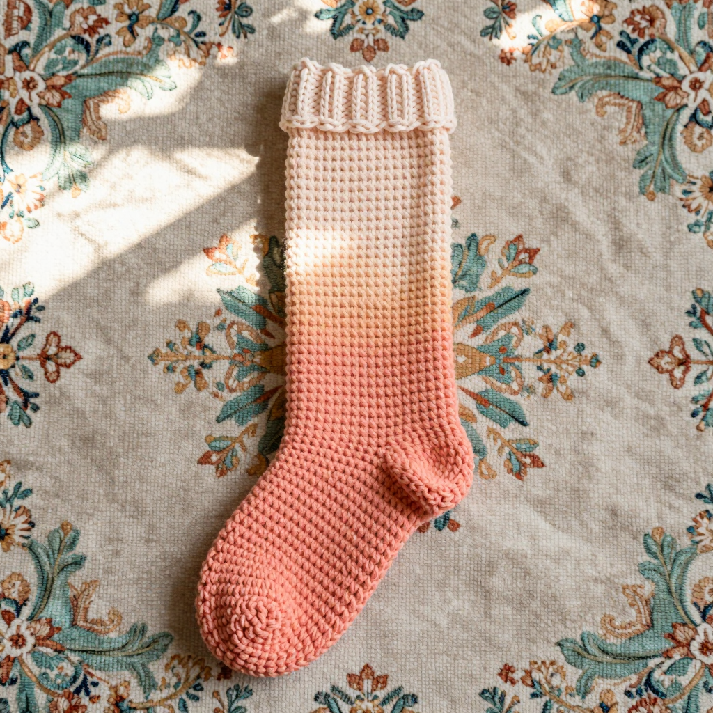 Dusk Gradient Rodeo Phone Sock Free Crochet Pattern