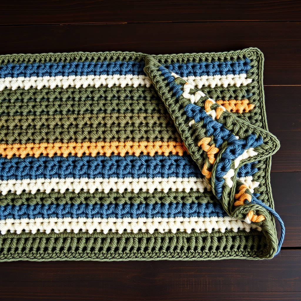 Whispering Pines Checkered Filet Blanket Free Pattern