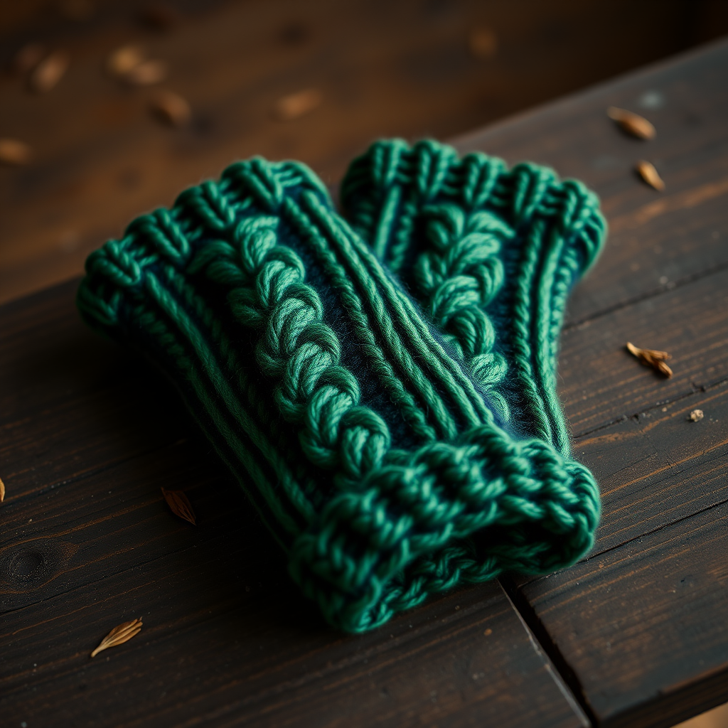 The Whispering Pines Cable Wrist Warmers: A Free Knitting Pattern for Cozy, Textured Arm Accessories