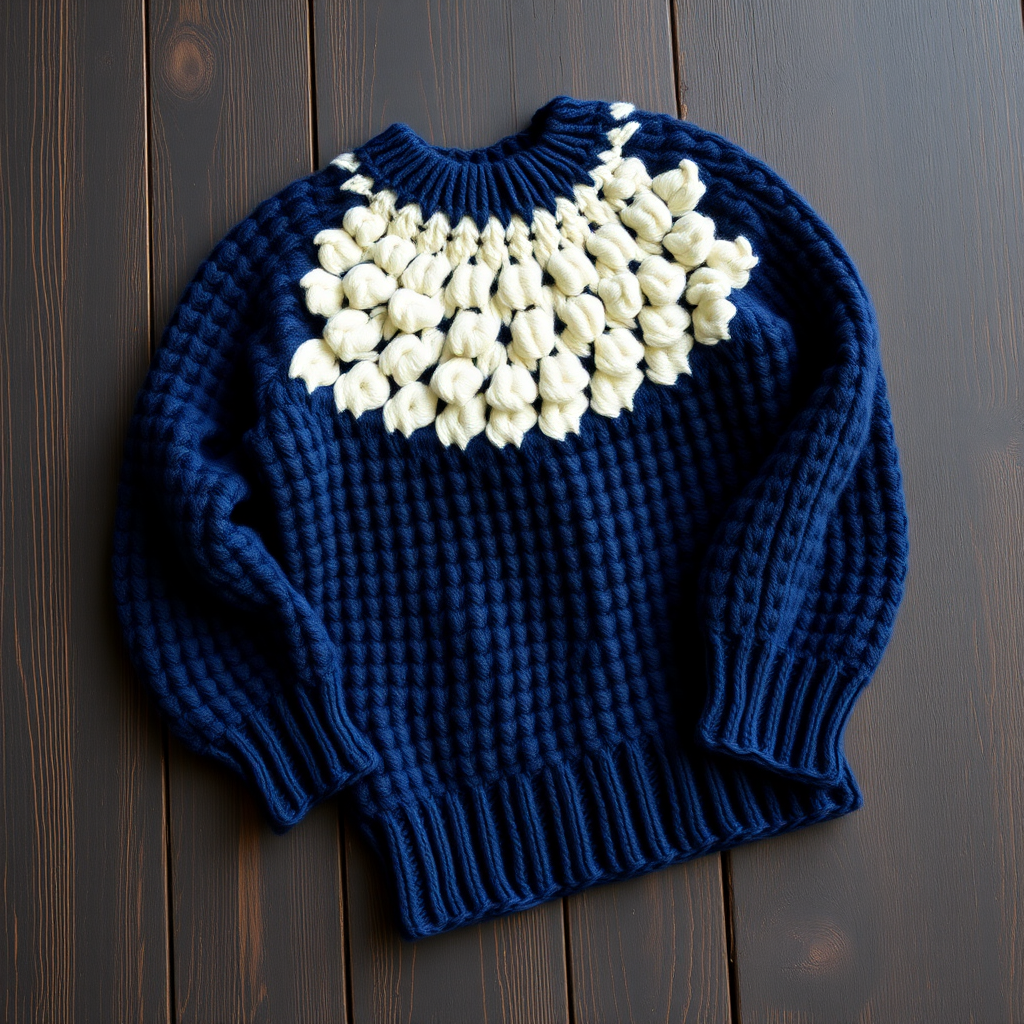 Midnight Meadow Crochet Sweater Free Pattern