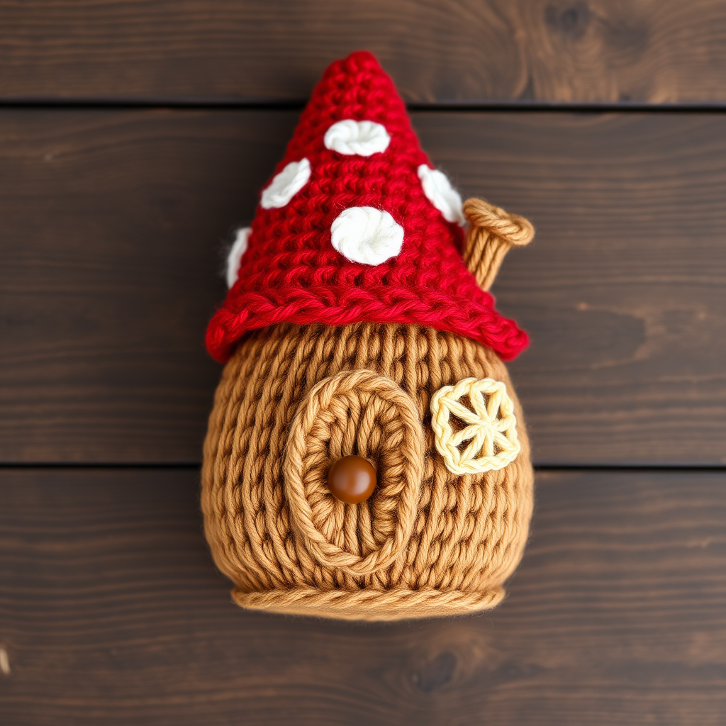 Whimsical Woodland Gnome Home Free Pattern – A Knitted Cozy Cottage
