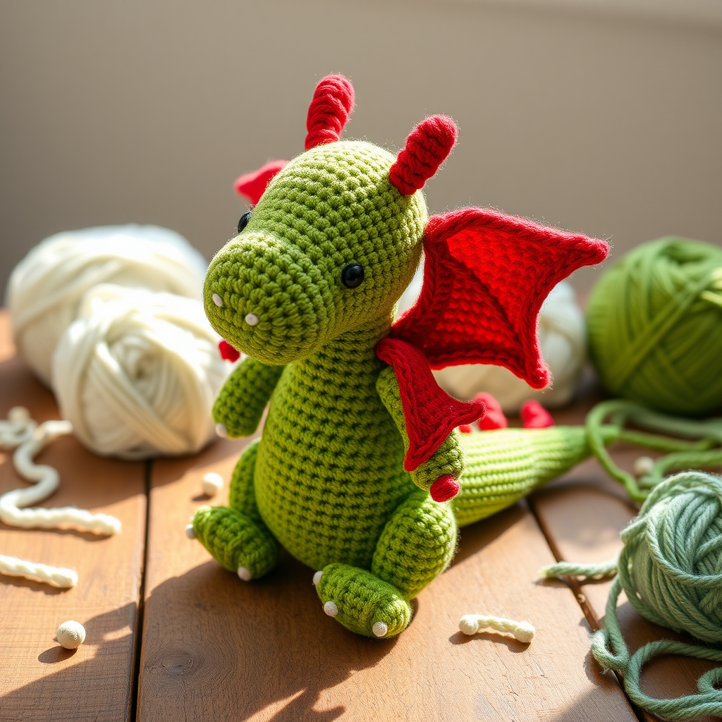 The Mythical Dragon Amigurumi Free Pattern
