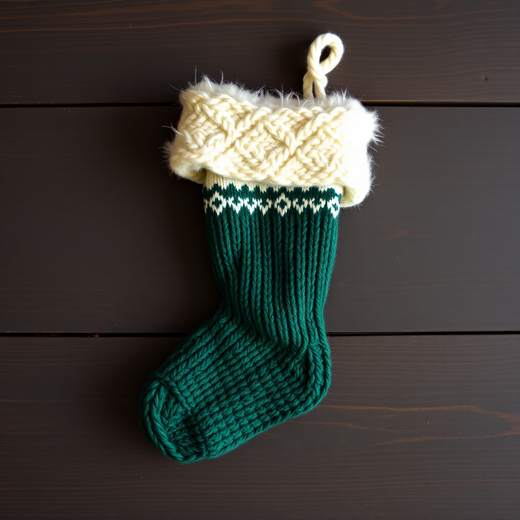 Cozy Cabin Stocking Free Pattern