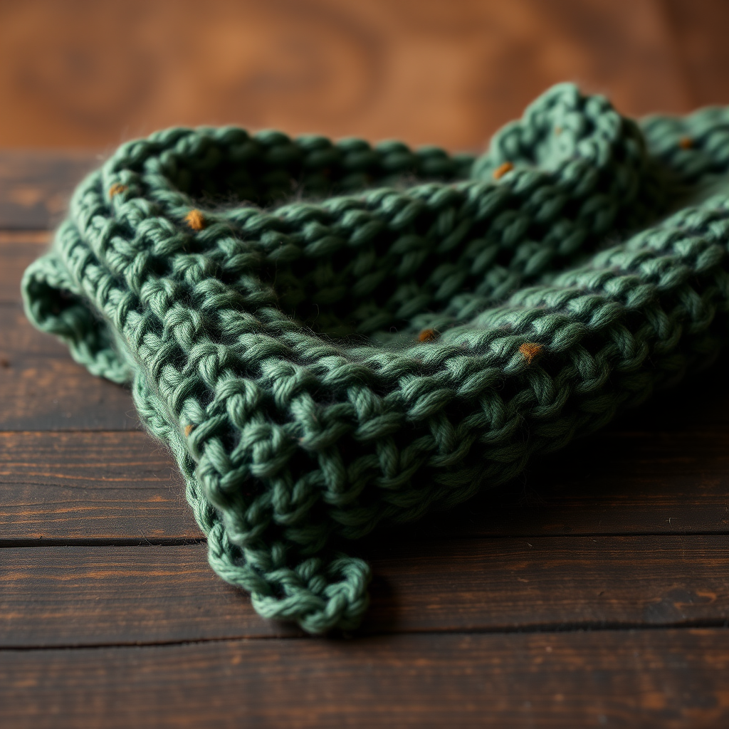 Rustic Woodland Ribbed Scarf Free Pattern