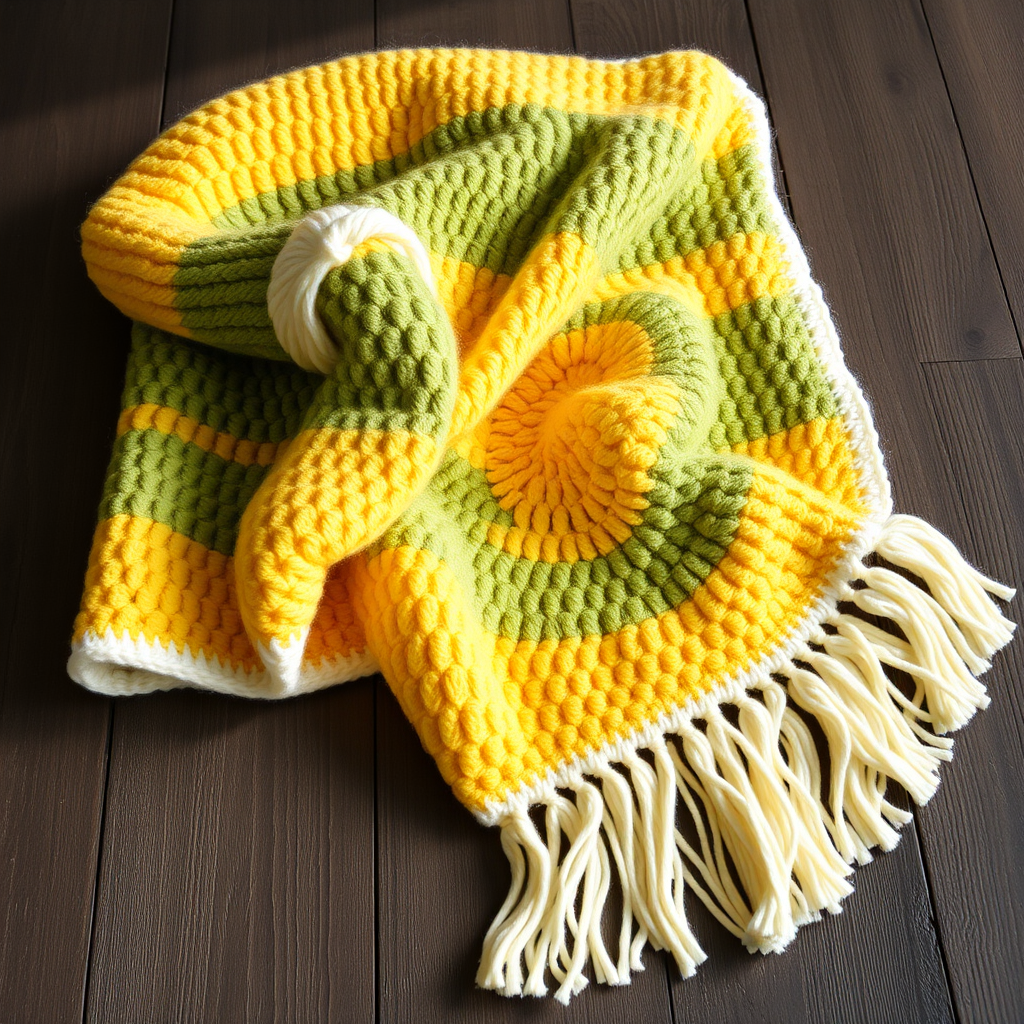 Sun-Kissed Meadow Throw Free Pattern