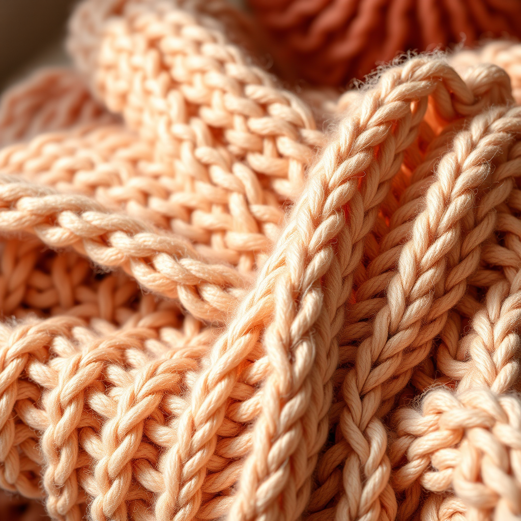 Chunky Ribbed Knit Blanket
