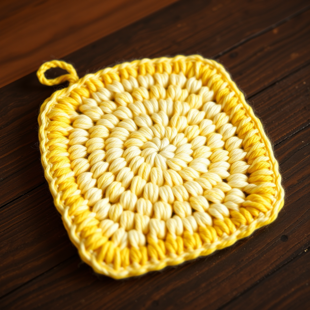 The Citrus Zest Honeycomb Potholder: A Free Knitting Pattern for a Textured, Heat-Resistant Kitchen Essential