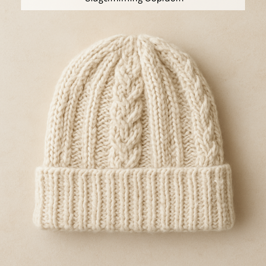 Knitting Cozy Textured Cabled Beanie Free Pattern