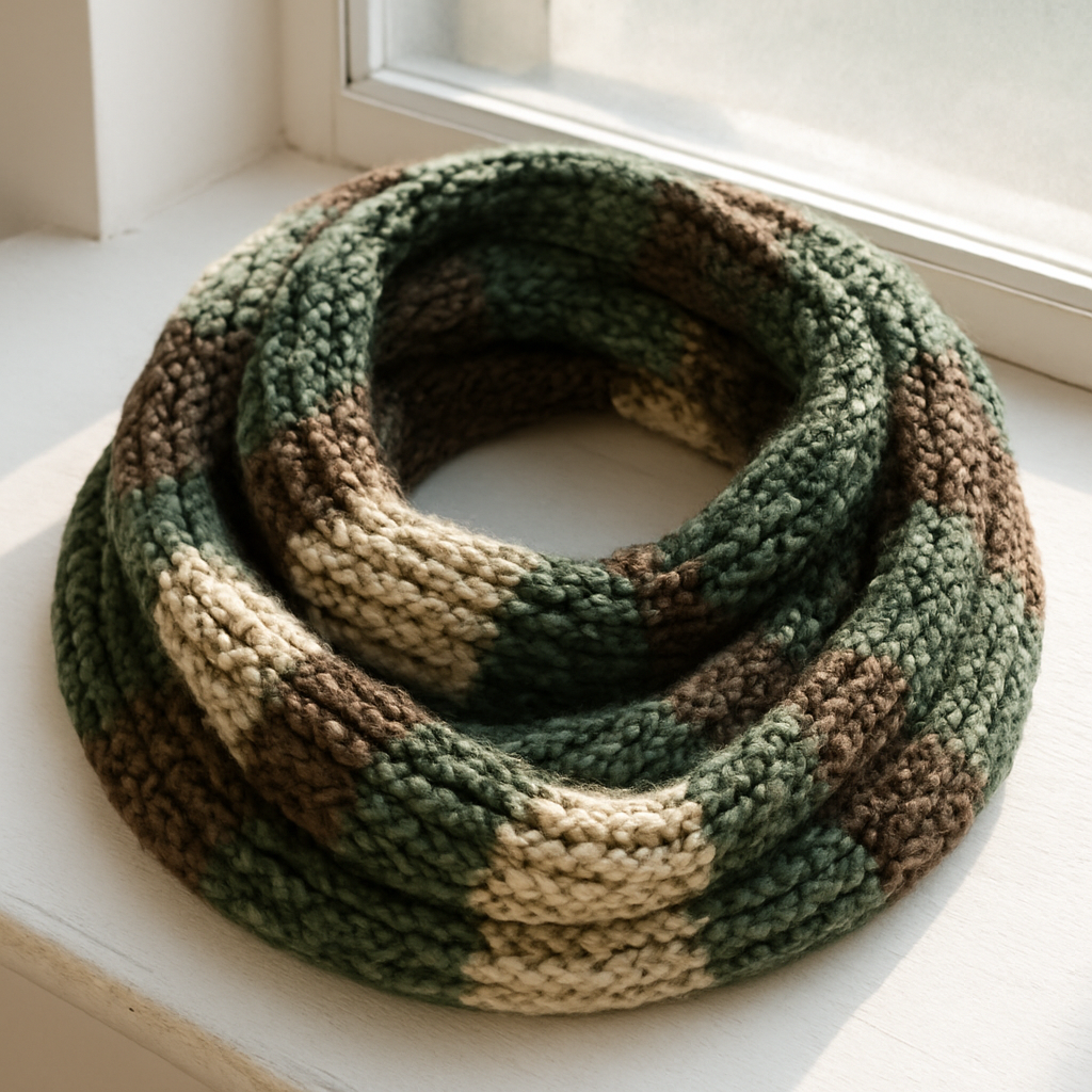 Whispering Pines Chunky Infinity Scarf Free Pattern