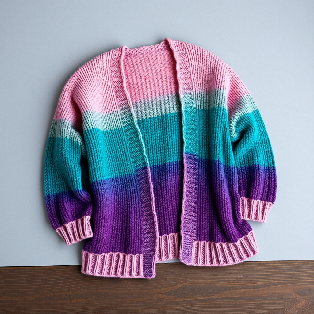 Aurora Borealis Cocoon Cardigan Free Pattern
