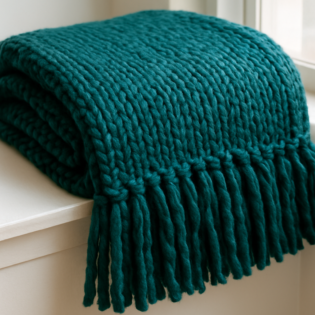 Vintage Retro Chunky Yarn Afghan - Free Pattern