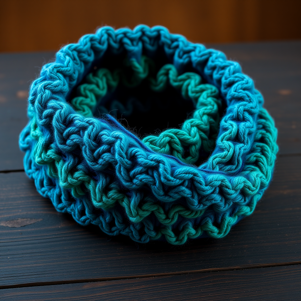 Ethereal Peacock Lace Infinity Cowl Free Pattern
