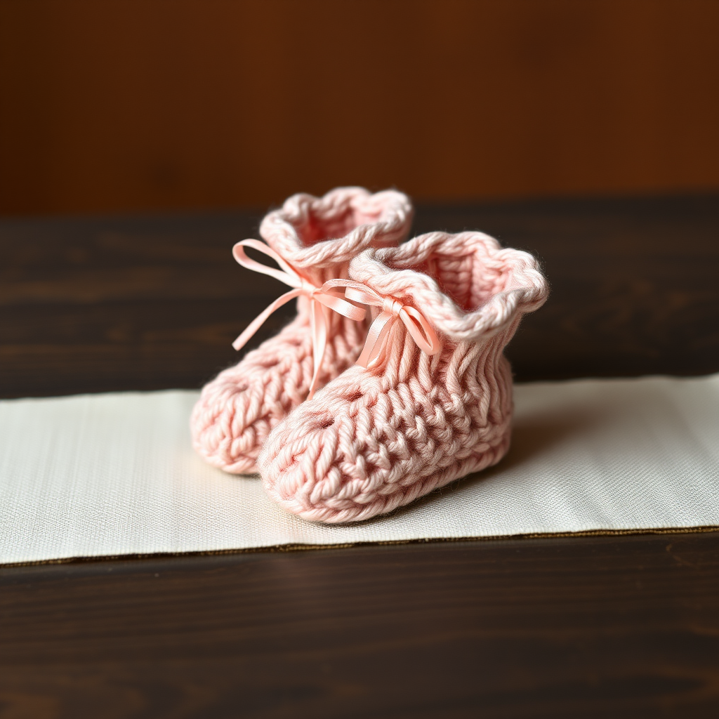 Heirloom Cloudberry Preemie Booties Free Knitting Pattern