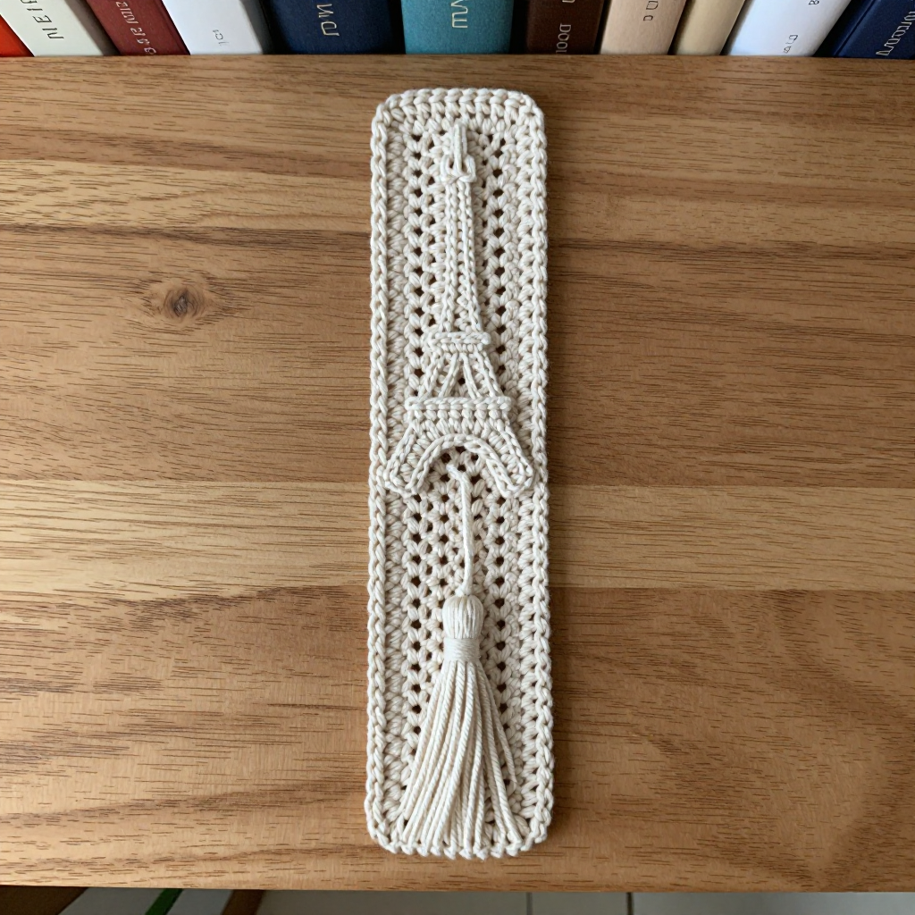 Eiffel Tower Bookmark Lace: Free Crochet Pattern for Parisian Chic Readers