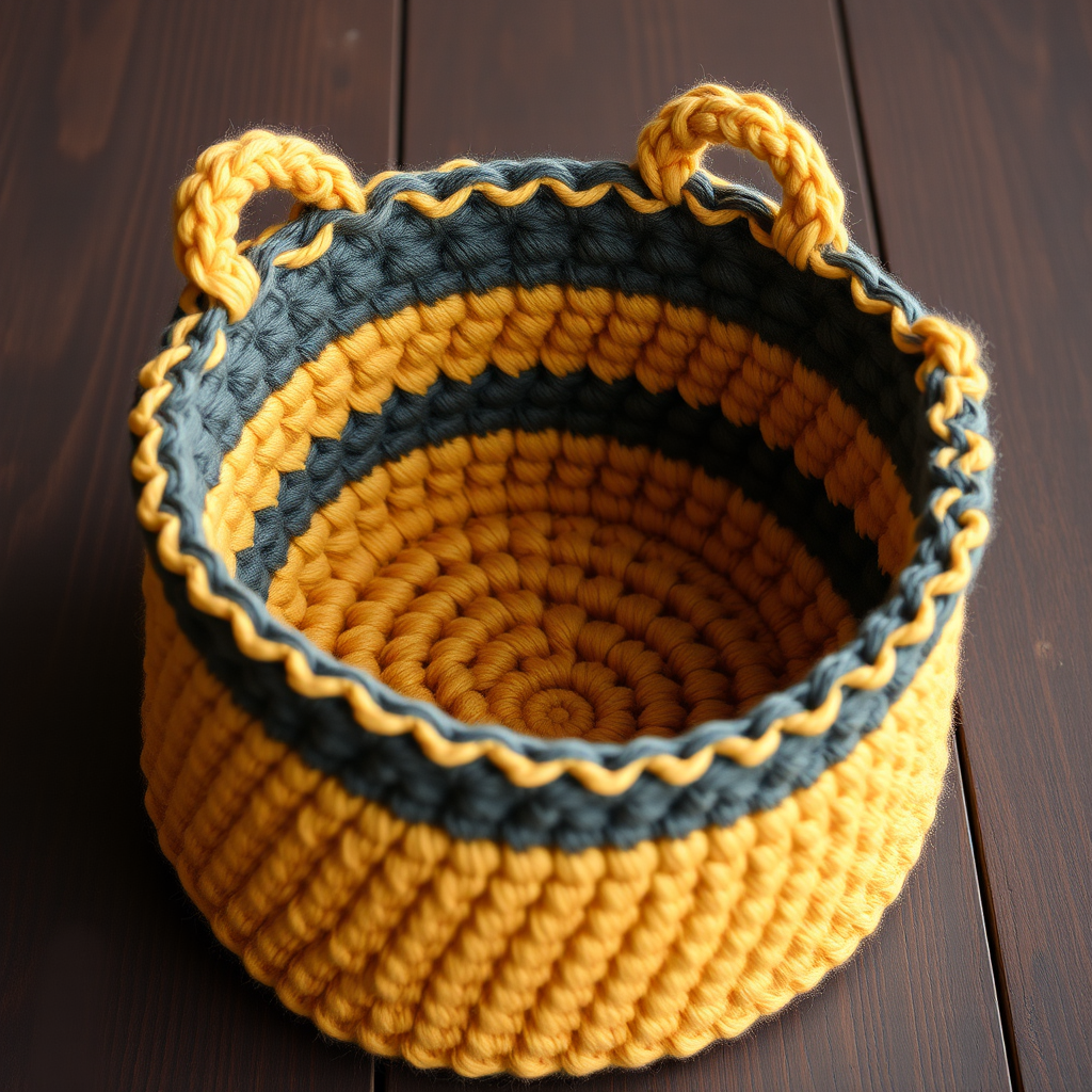 Harvest Moon Storage Baskets Free Crochet Pattern