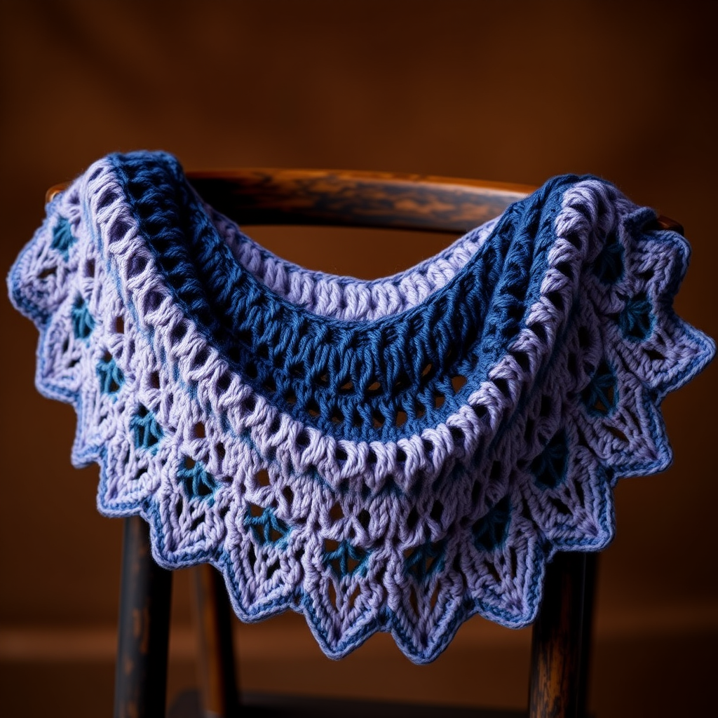 The Celestial Cascade Shawl: A Free Knitting Pattern for a Lace-Textured, Gradient Wrap