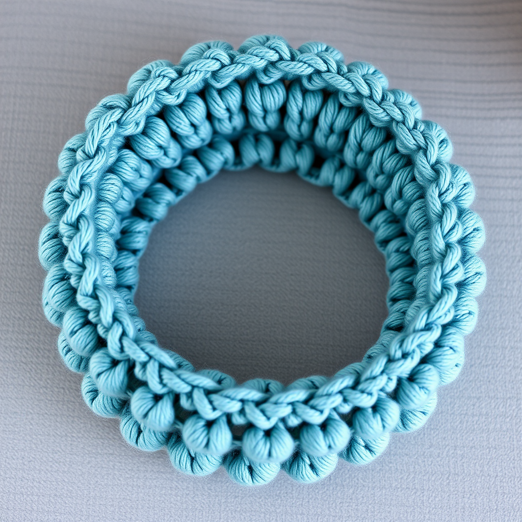 Willow Wisp Puff Stitch Headband Free Pattern