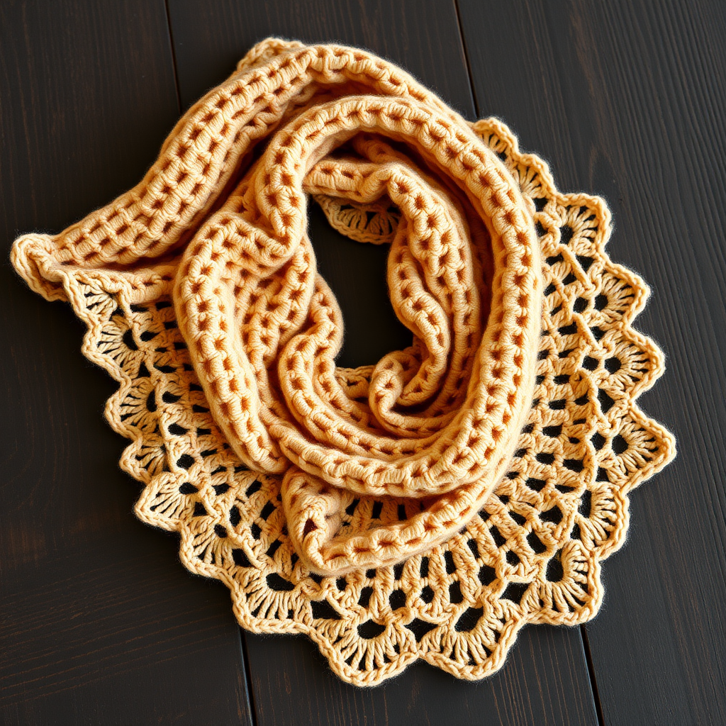 The Dune Drift Lace Scarf Free Pattern – A Crocheted Ode to Desert Textures