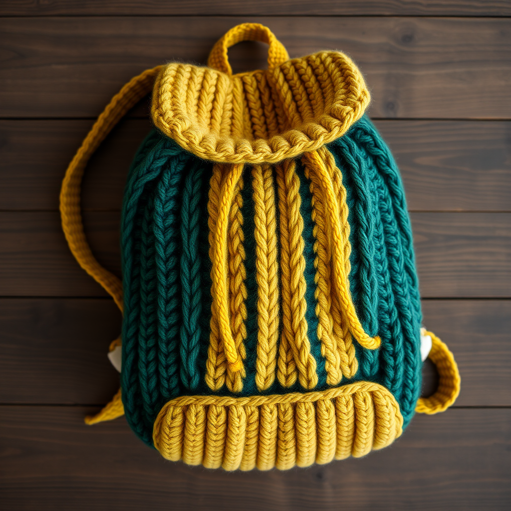The Wanderer's Waypoint Backpack Free Pattern – A Knitted Textured Rucksack with Cabled Straps