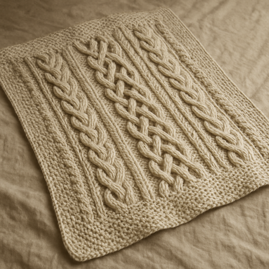 Crochet Textured Twisted Vines Baby Blanket Free Pattern