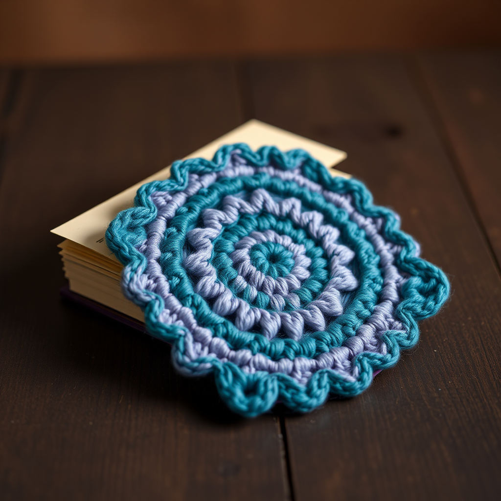 Mystic Mandala Crochet Corner Bookmark Free Pattern