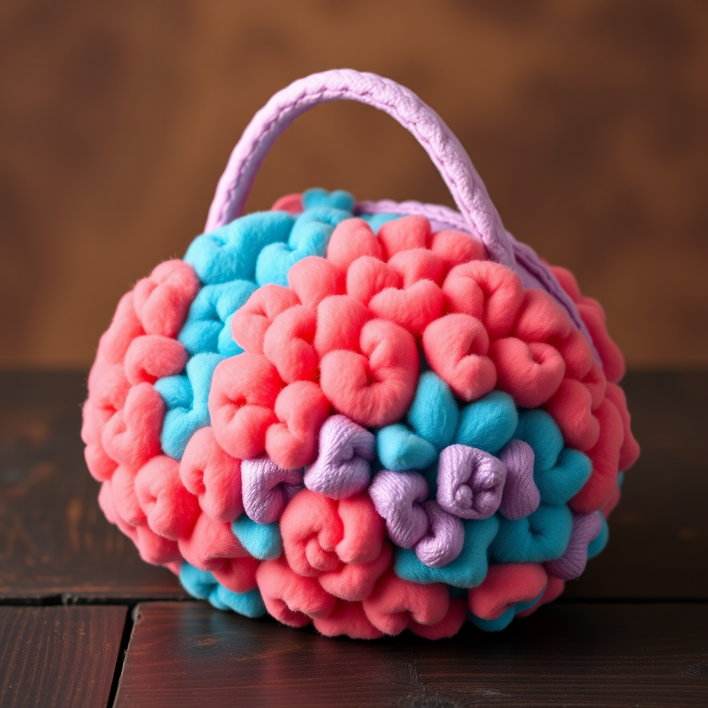 Free Pattern: Cosmic Coral Reef Puffy Purse