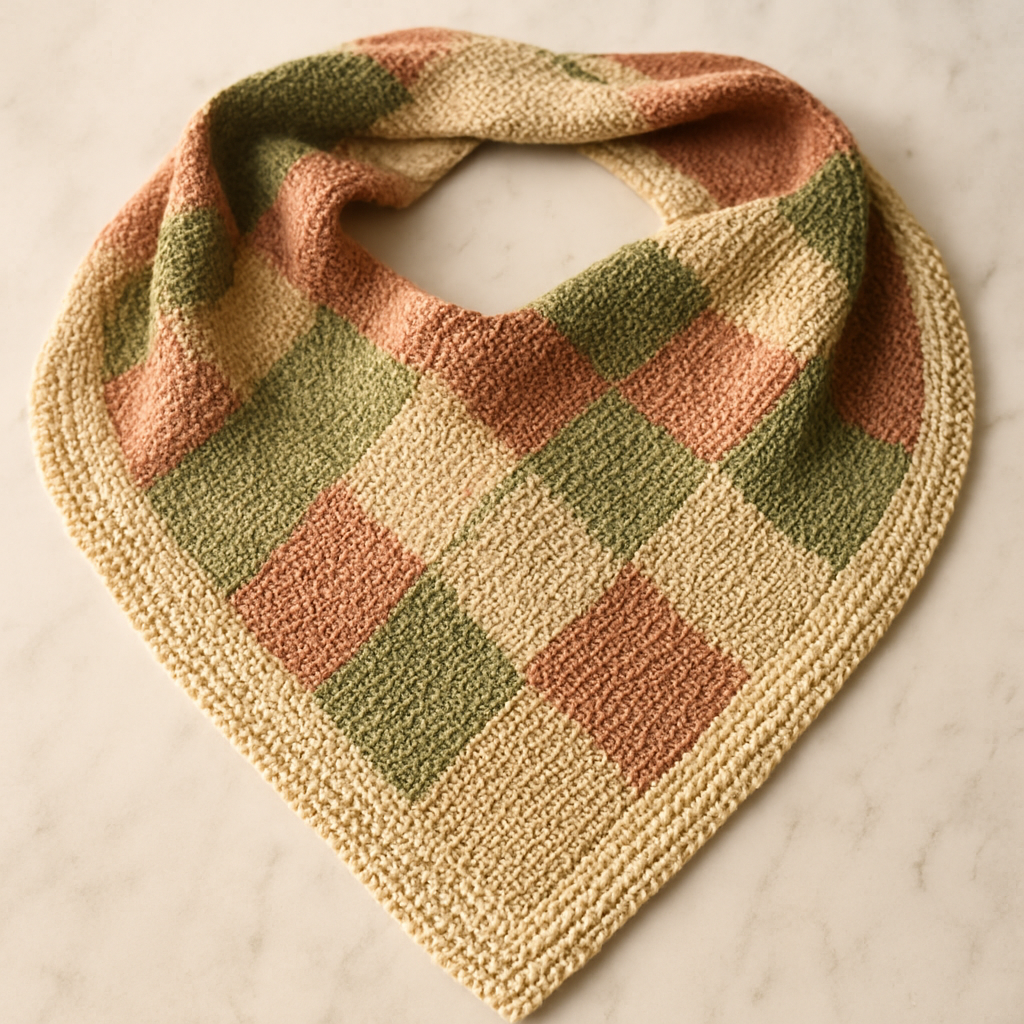 Enchanted Gingham Fairycore Shawl - Free Pattern