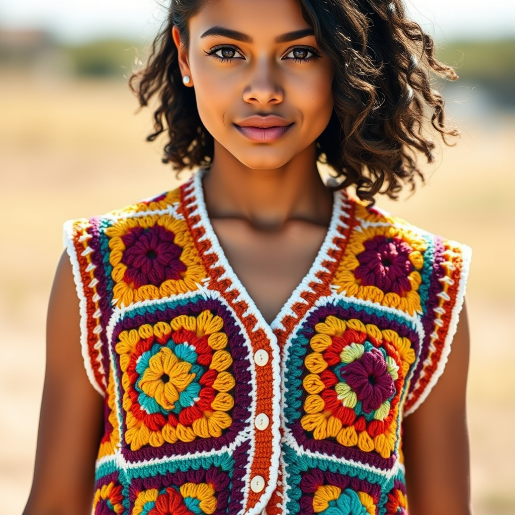 The Retro Granny Square Vest Free Pattern