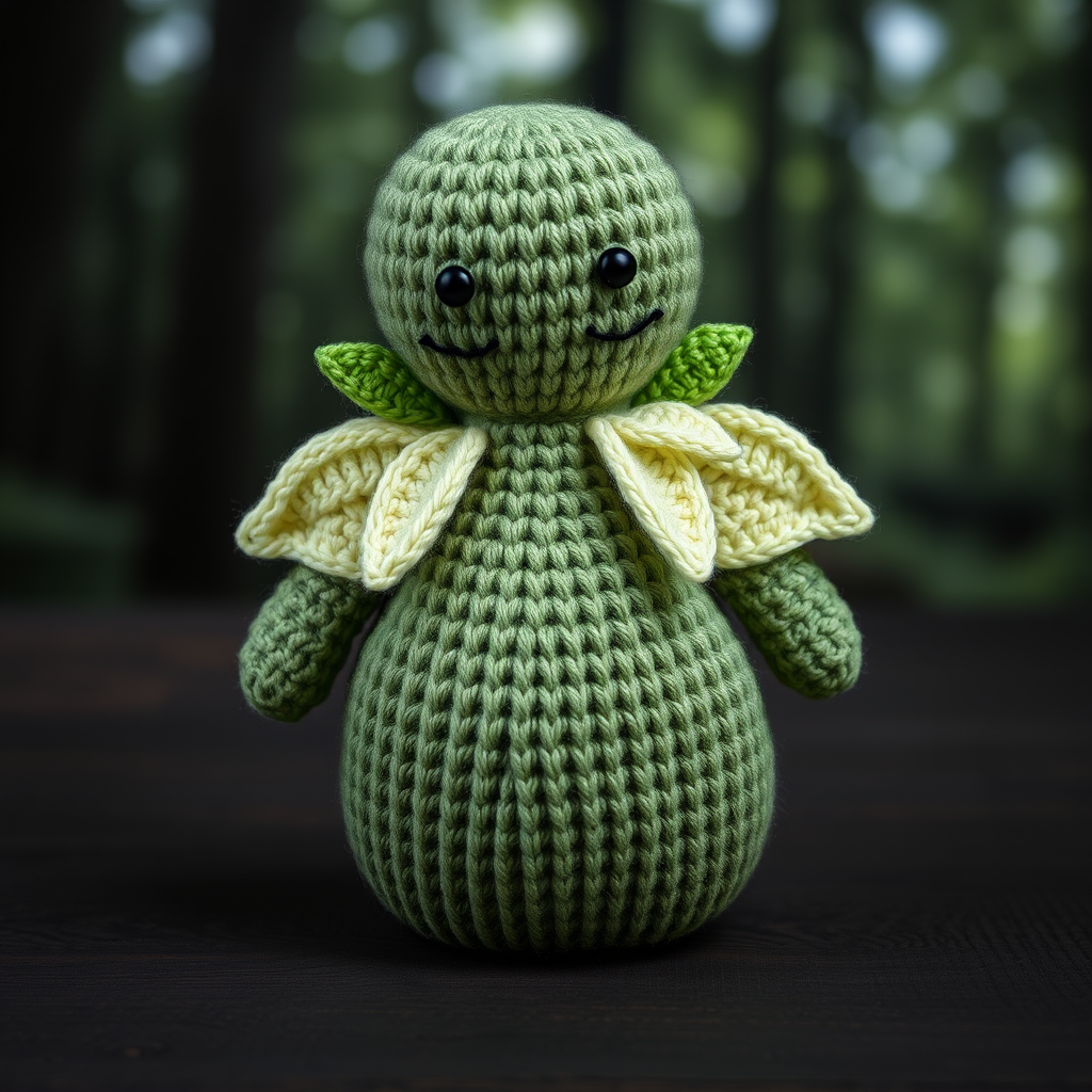 The Whispering Willow Wisp Free Pattern – A Knitted Glow-in-the-Dark Forest Spirit Amigurumi