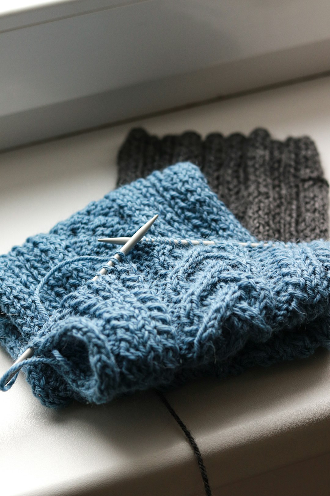 Chunky Cable Knit Scarf