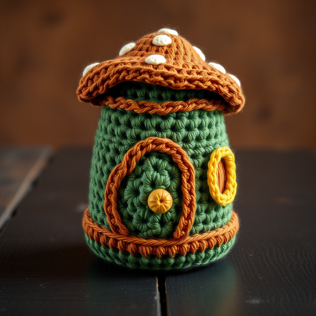 Whimsical Woodland Gnome Home Free Pattern – Crochet Storybook Cottage
