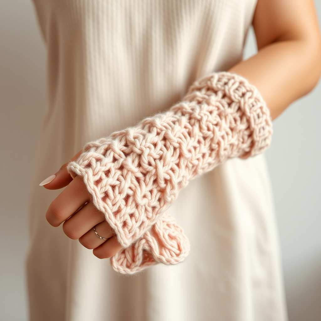 Cozy Crochet Shell Stitch Arm Warmers
