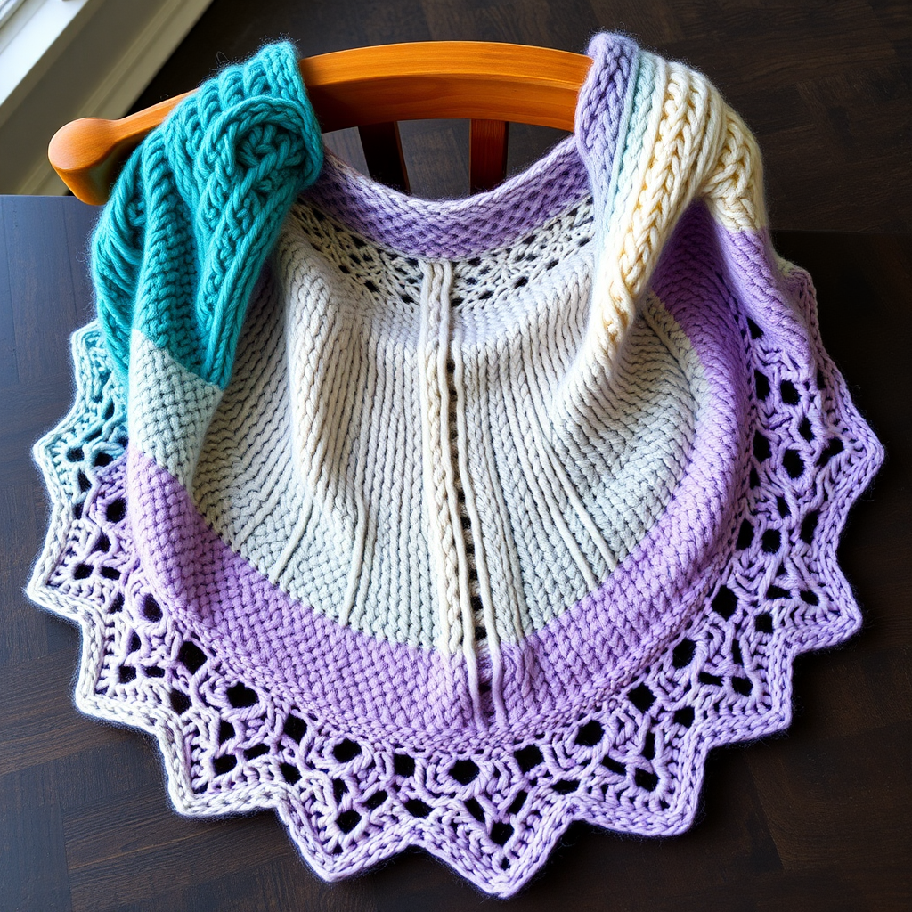 Aurora Borealis Driftwood Shawl Free Pattern – A Gradient Knit Wrap