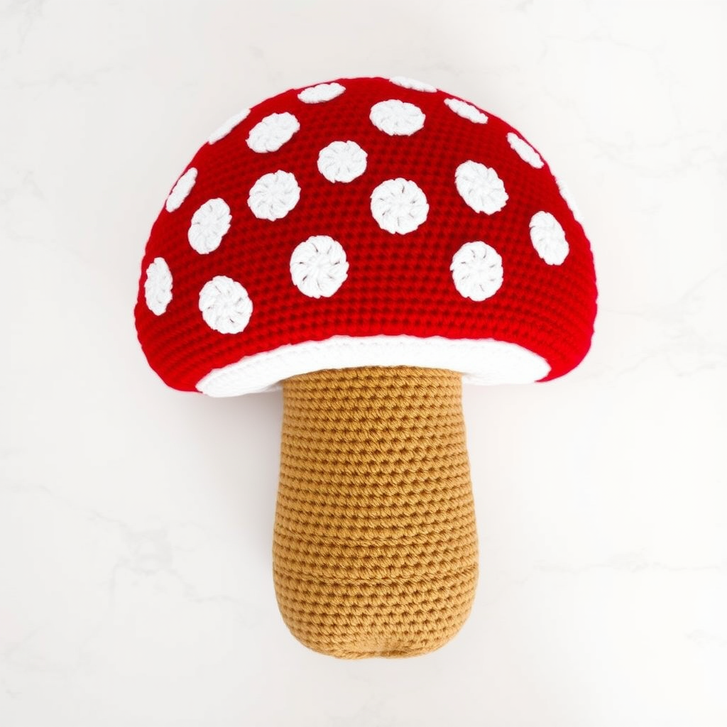 The Enchanted Forest Toadstool Pillow Free Pattern