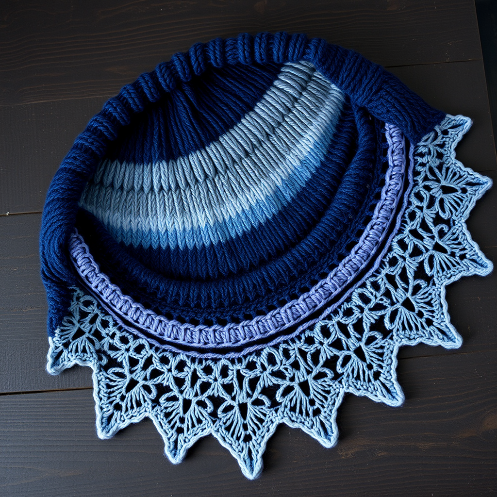 Celestial Drift Shawl Free Pattern – Knit a Midnight Sky Wrap