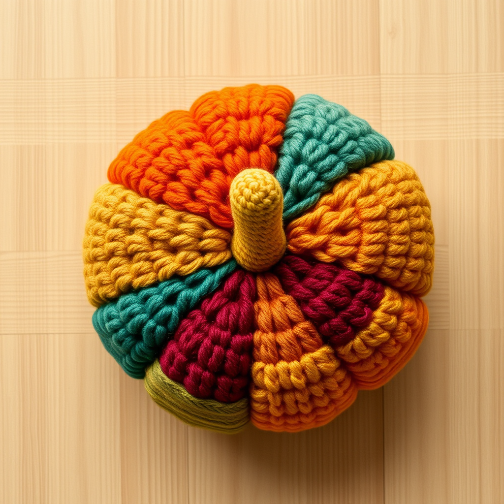 Free Pattern: Velvet Pumpkin Patchwork Amigurumi