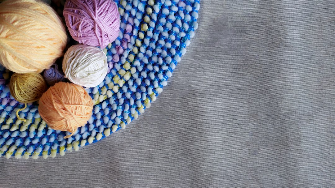 Colorful Round Knitted Rug