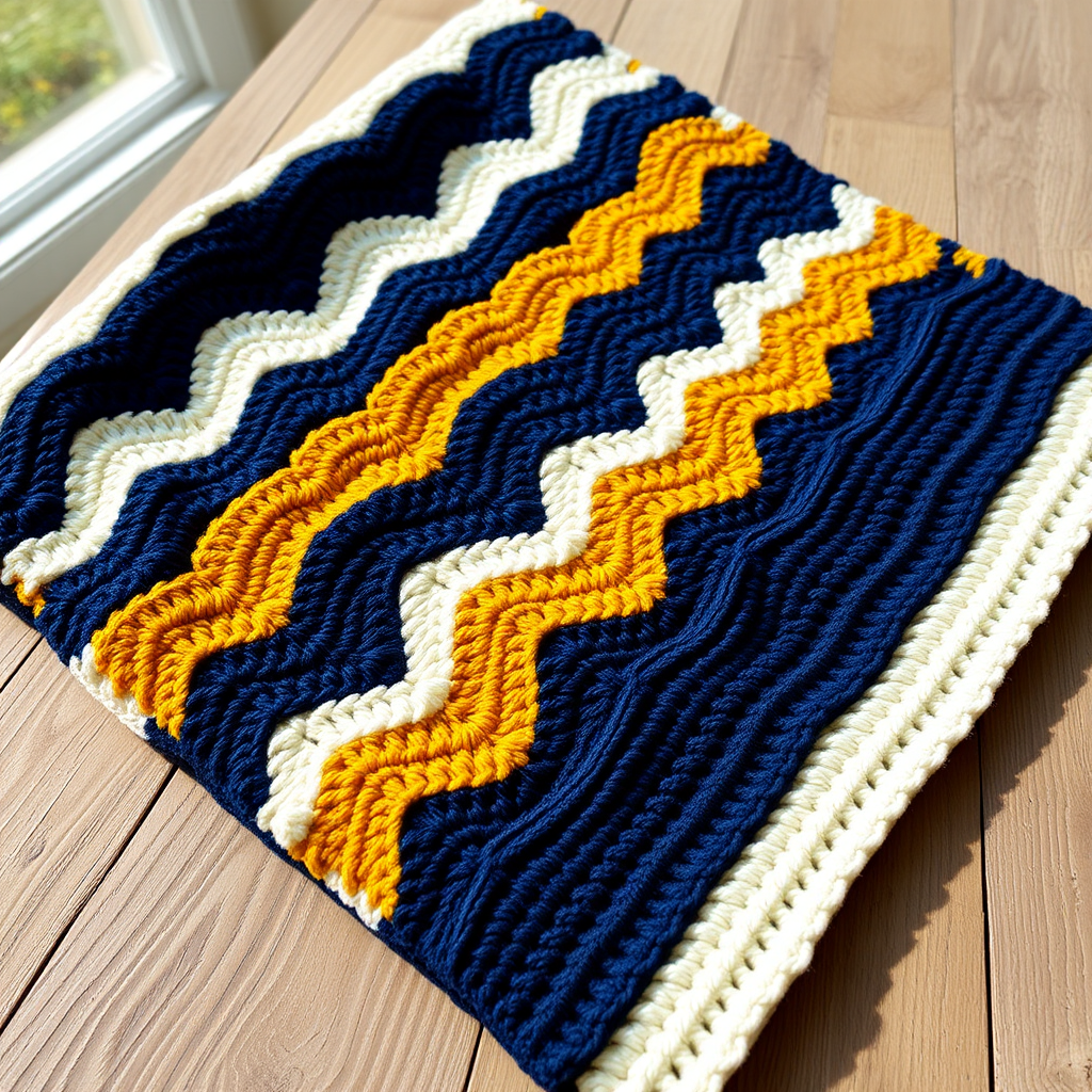 The Cozy Chevron Blanket Free Pattern
