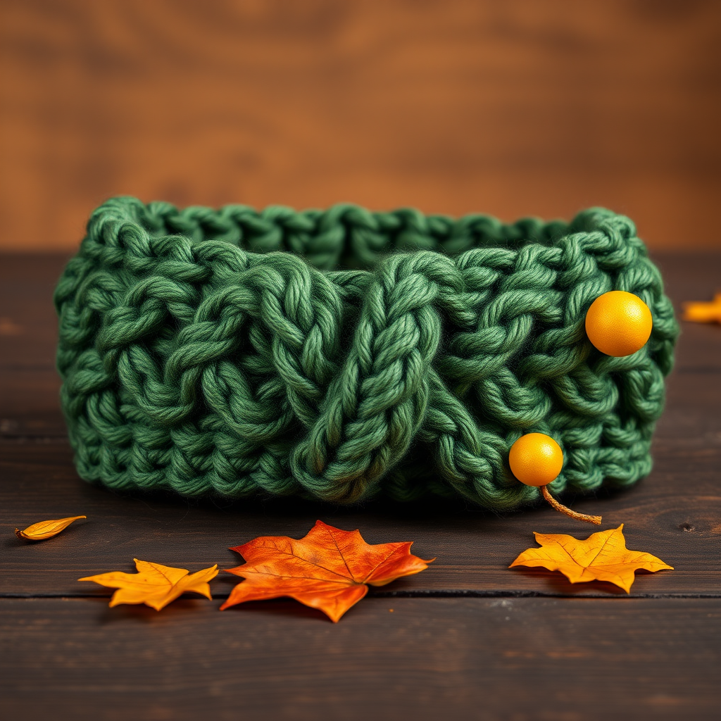 The Frosted Fern Headband Free Pattern – Knit a Textured Leaf Motif Ear Warmer