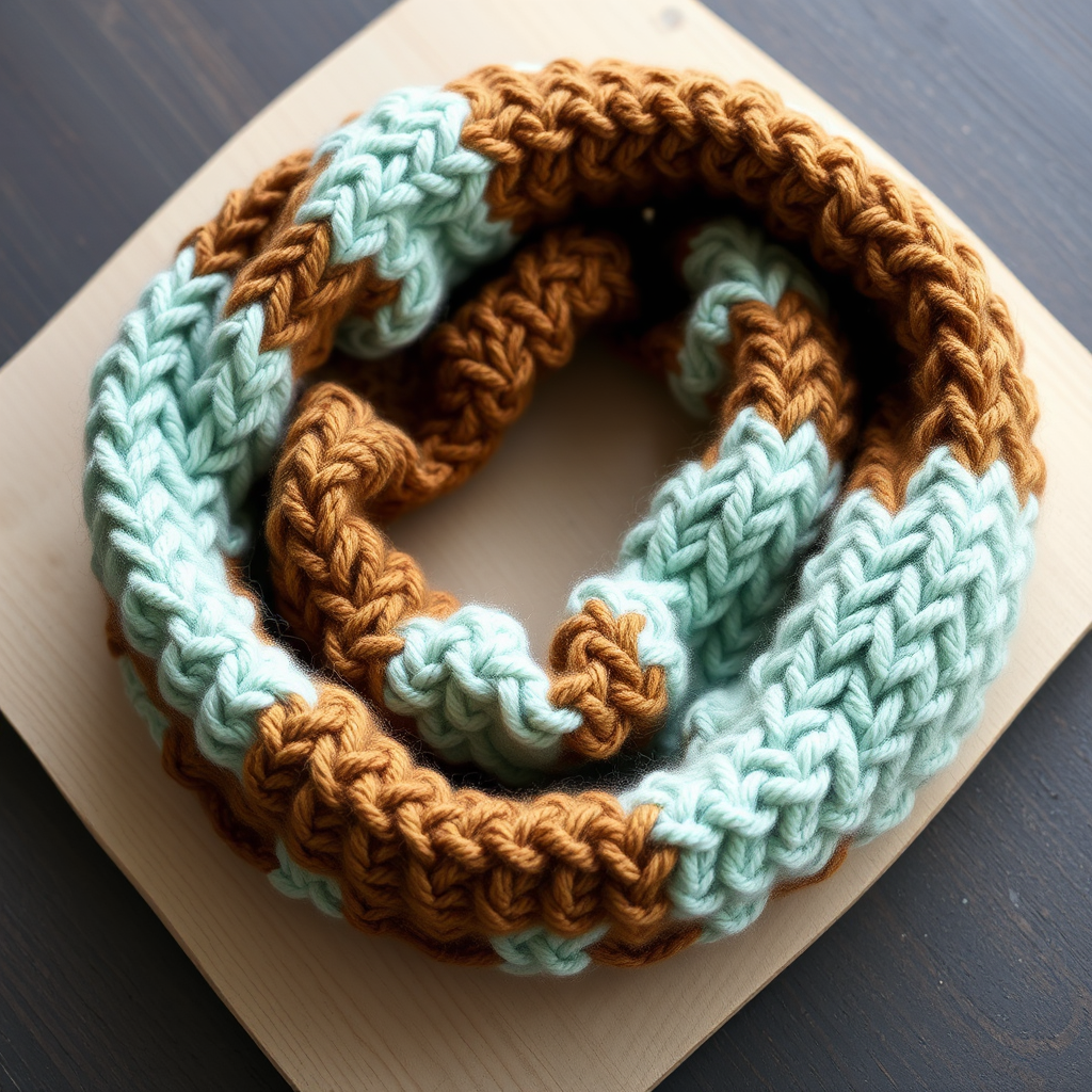 The Tidal Drift Infinity Scarf Free Pattern – A Knitted Ode to Ocean Currents