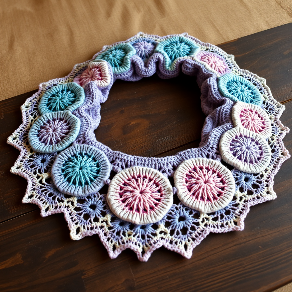 Aurora Hex Bloom Shawl Free Crochet Pattern