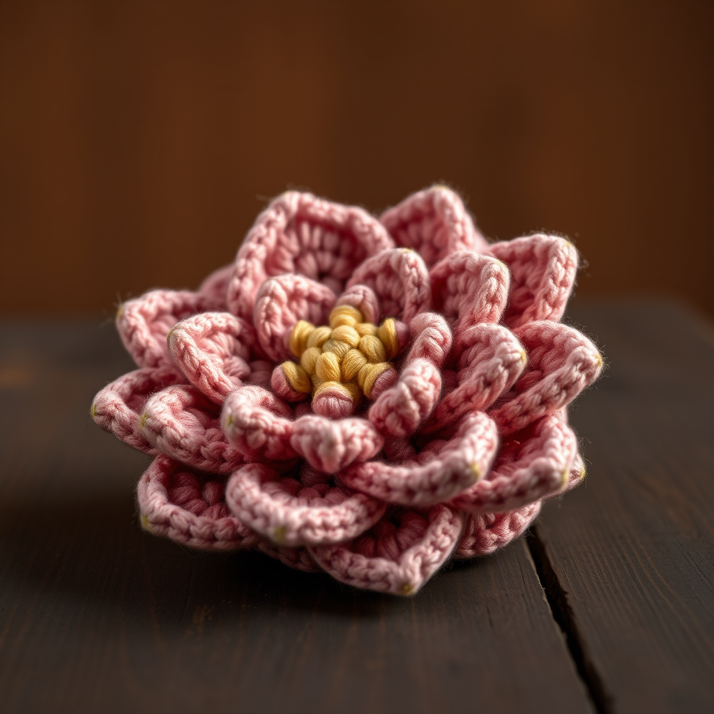 The Gilded Garden Wreath: A Free Crochet Pattern for a Textured, Heirloom Floral Gift Topper