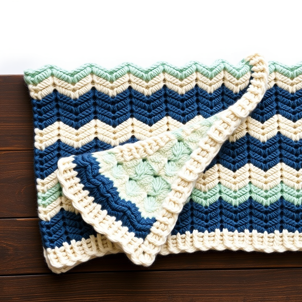 Whispering Waves Baby Blanket Free Pattern – Knit a Cloud-Soft Chevron Dream
